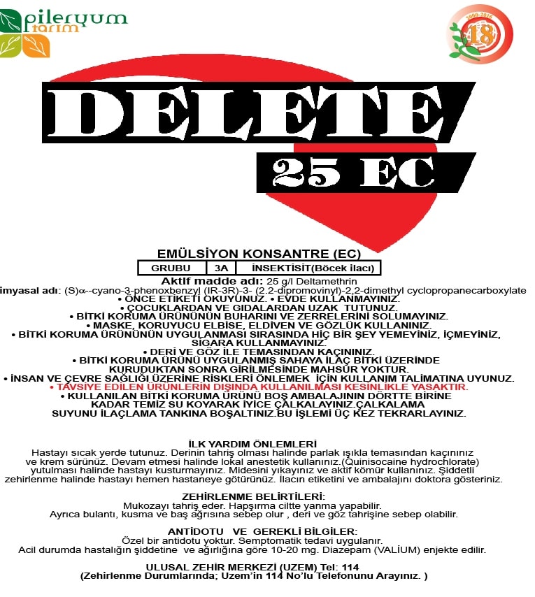 DELETE 25 EC